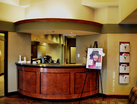 Check in at our front desk.