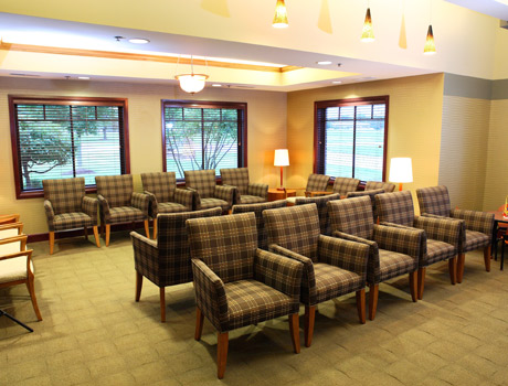 Relax in our comfortable waiting area.